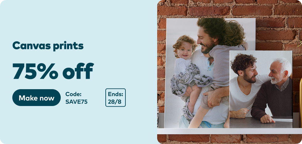 75% off all Canvas Prints