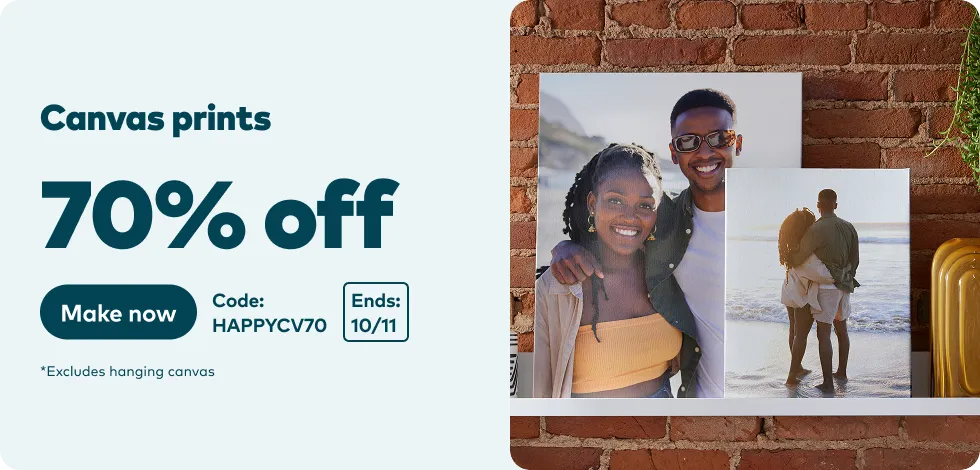 70% off all Canvas Prints