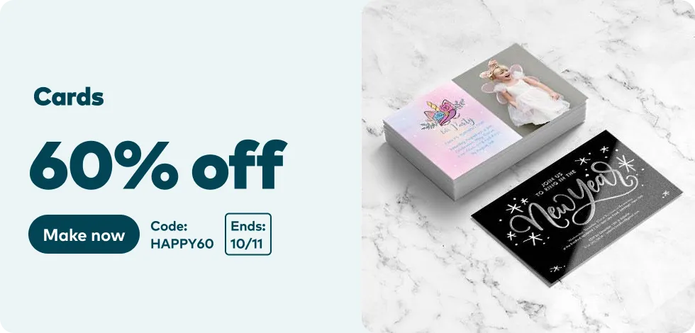 60% off all Cards