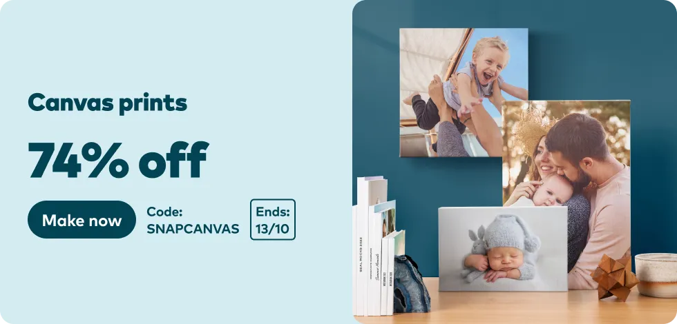 74% off all Canvas Prints