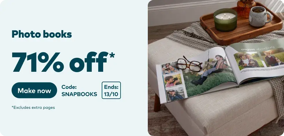 71% off all Photo Books*