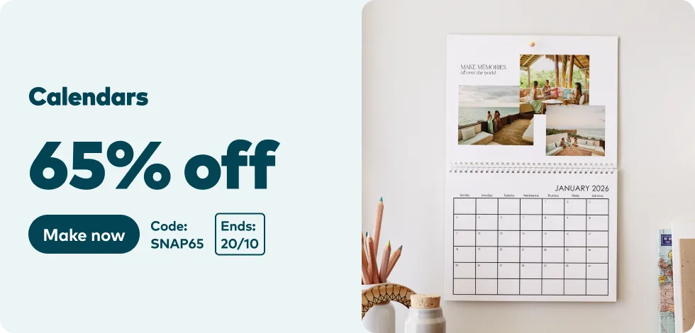 65% off all Calendars