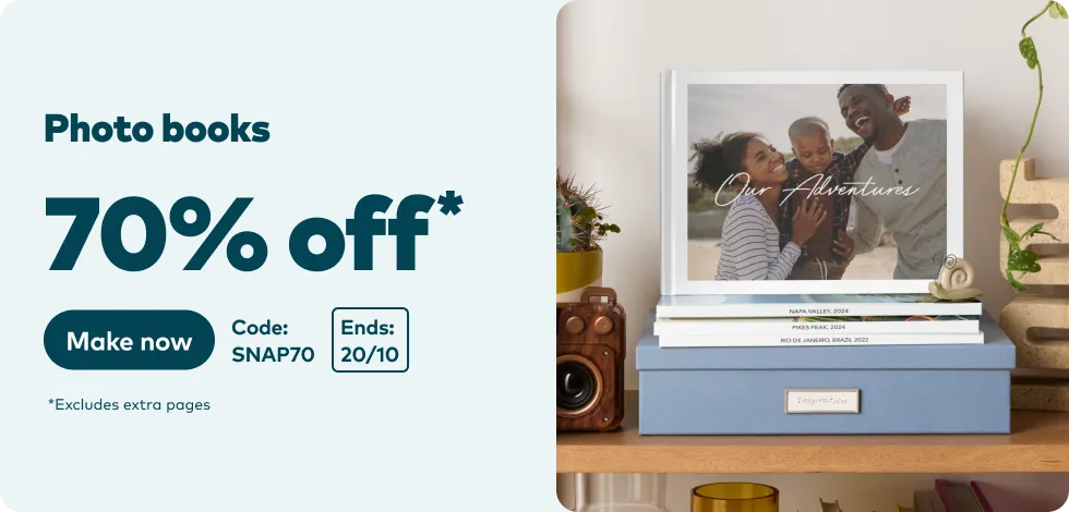 70% off all Photo Books*