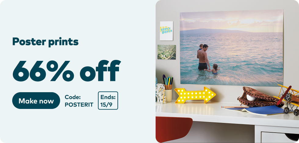 66% off all Poster Prints