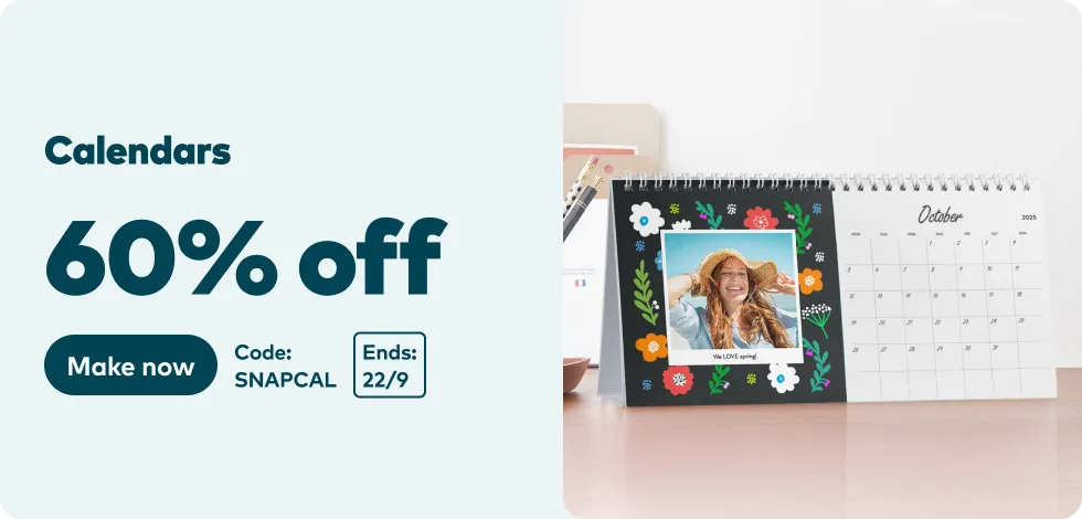60% off all Calendars