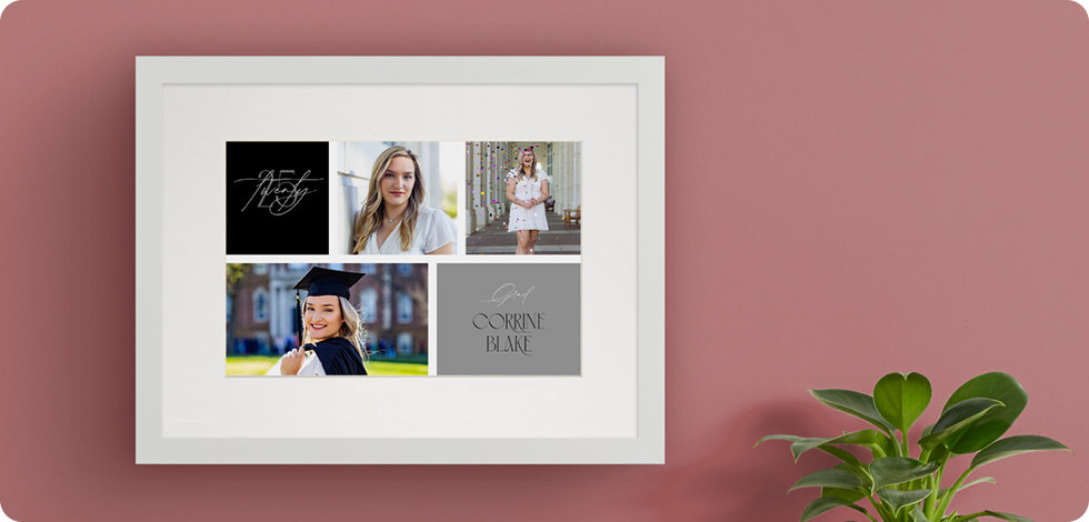 Framed matted prints