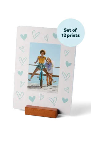 Prints with wood stand