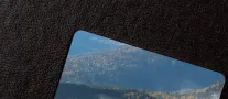Leather with window