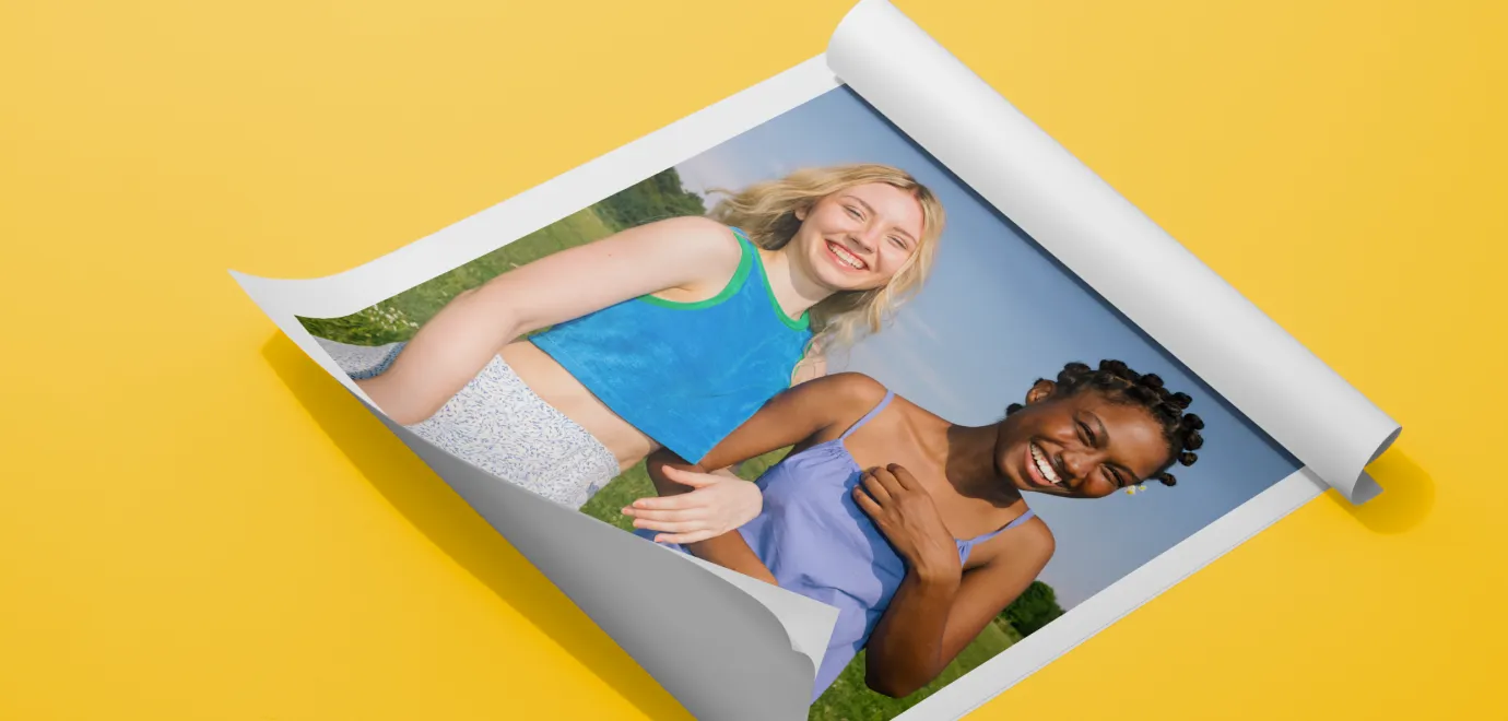 Large adhesive prints