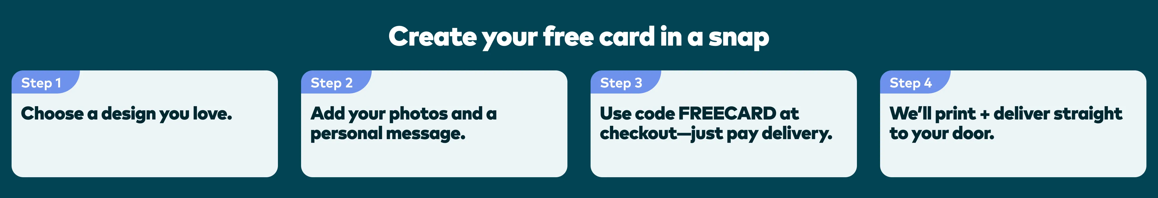 Create your free card in a snap