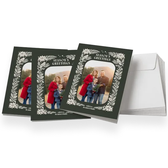 Folded greeting cards, set of 20