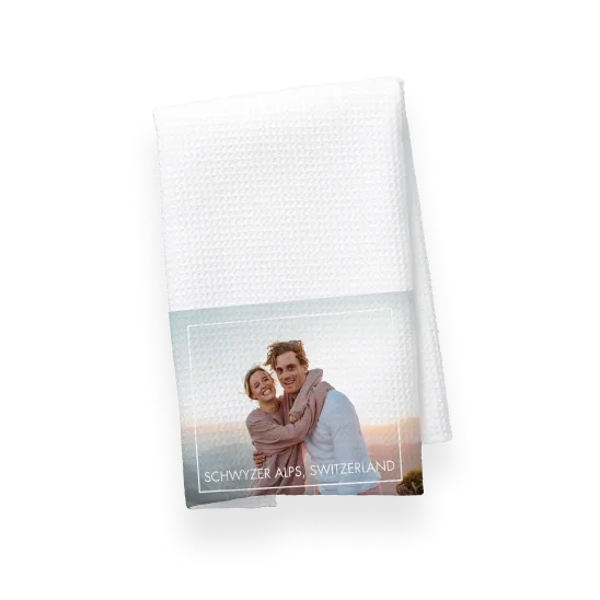 Personalized tea towel