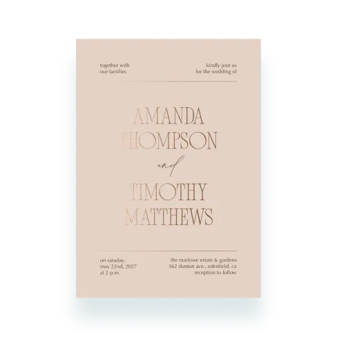 Minimal Lines Invitation