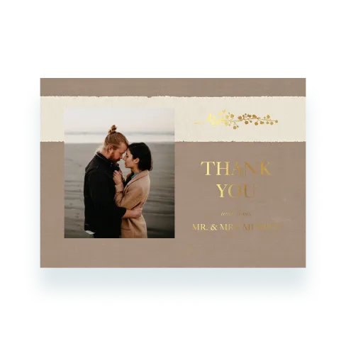 Rustic Sash Thank You