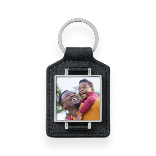 Leather keychain