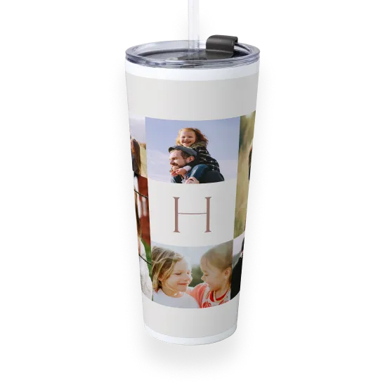 Tumbler with straw