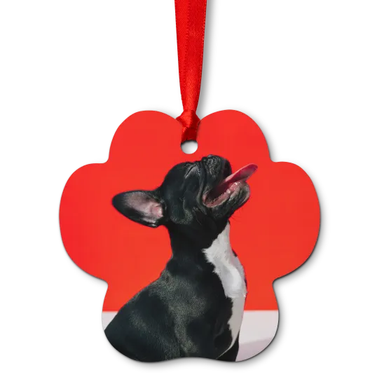 Paw print ornament