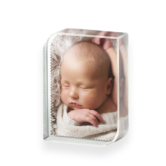 Glass photo block