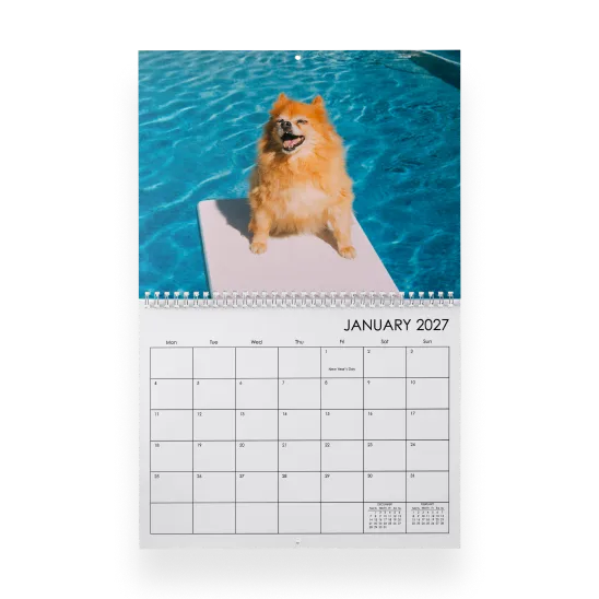 20x28cm wall calendar