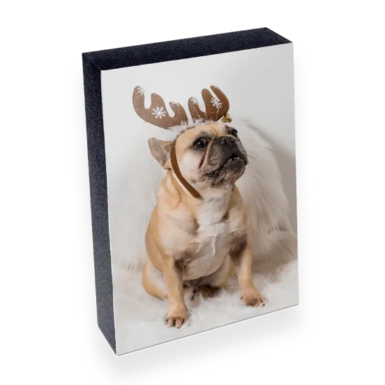 Wood photo block