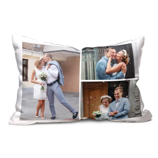 Collage throw pillows