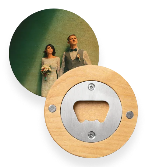 Magnetic bottle opener