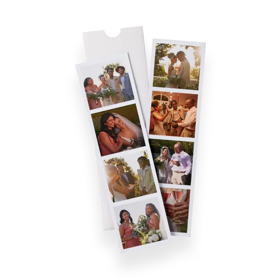 Photo booth strip magnets