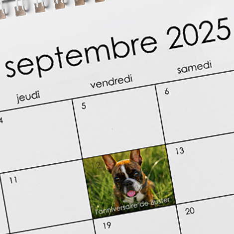 Personnalisez les jours importants 